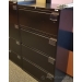 Inscape Black 30" 4 Drawer Lateral File Cabinet, Locking